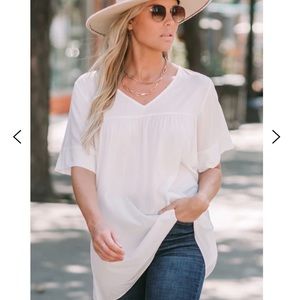 Chiffon Tunic Tee.